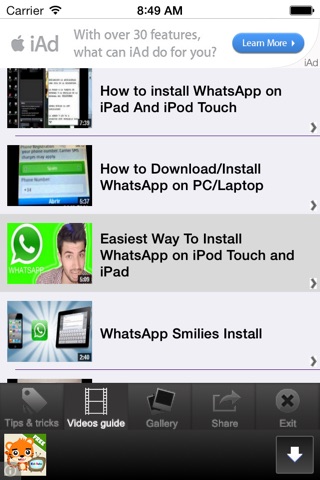 Guide for Whatsapp screenshot 2