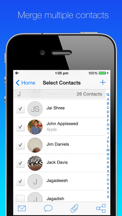 Merge Contacts - Remove Duplicates