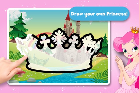 Kids Puzzle Teach me Tracing & Counting with Princesses: discover pink pony’s, fairy tales and the magical princess screenshot 2