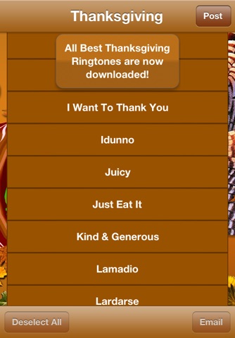 Thanksgiving Ringtones screenshot 2