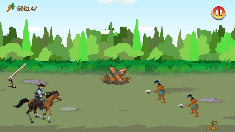 Cowboy & Indian Horse Fighting Battle Free screenshot-3