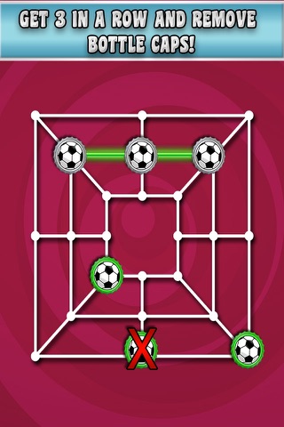 Soccer Caps Morris Tic Tac Toe - 3 in a row Nine Men's Morris screenshot 3