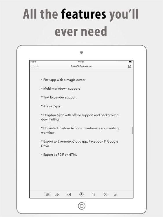 Write for iPad - A Note Taking and Markdown Writing App screenshot-3