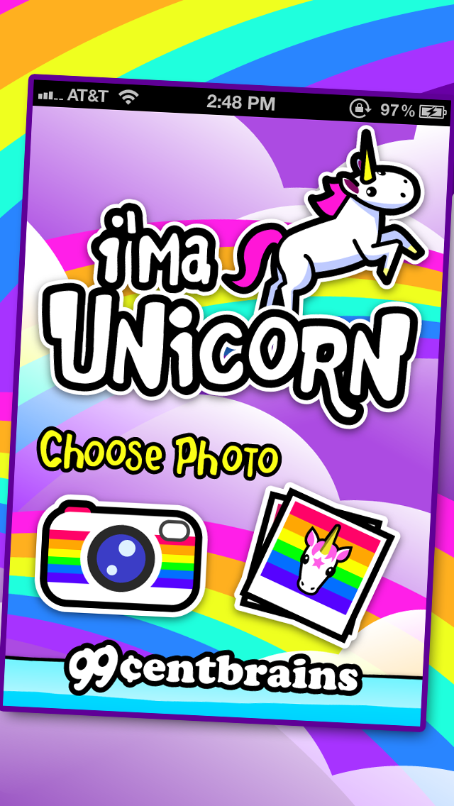 How to cancel & delete I'ma Unicorn - Amazing Glitter Rainbow Sticker Camera! from iphone & ipad 1
