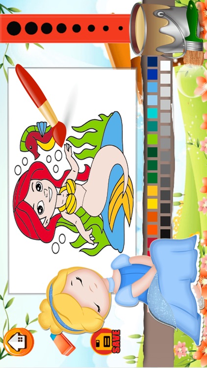 Princess Fairytail Coloring - All In 1 Beauty Draw, Paint And Color Book Games HD For Good Kid screenshot-3