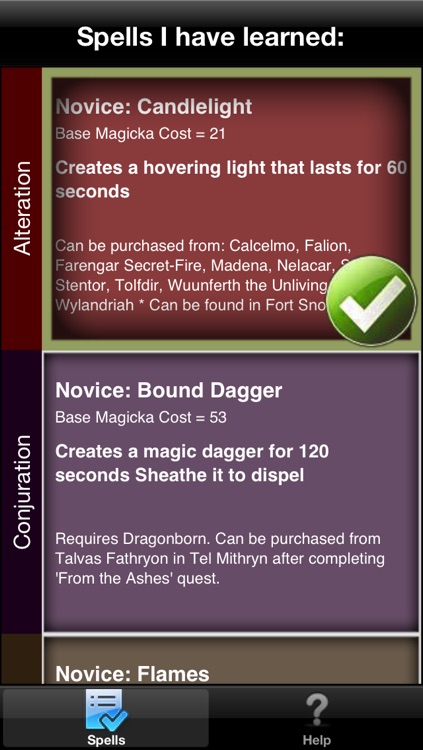 Spells in Skyrim ®