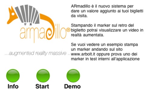 ARmadillo augmented reality screenshot 2