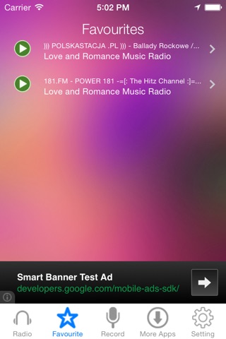 Love and Romance  Music Radio Recorder screenshot 3