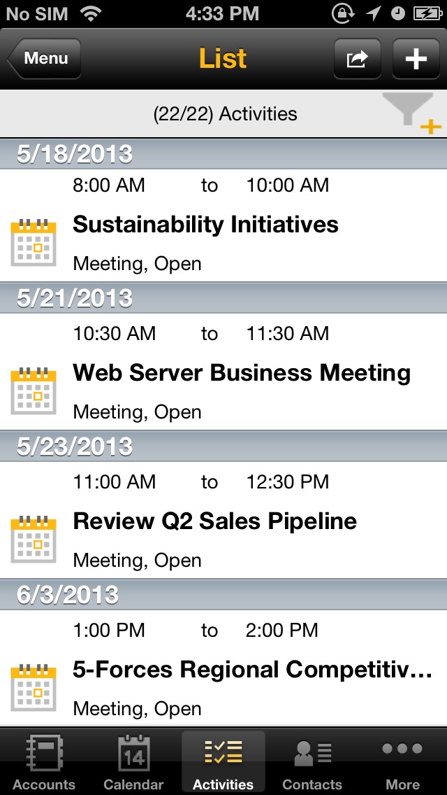 SAP Sales Managerのスクリーンショット4 SAP Sales Managerのスクリーンショット4