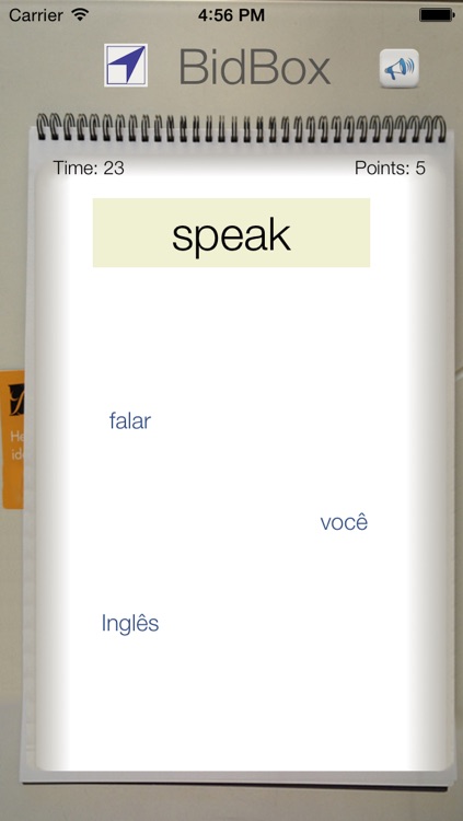 BidBox Vocabulary Trainer: English - Portuguese