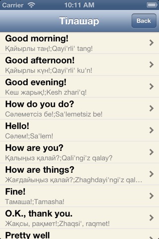 KZ Kazakh Phrasebook - Tilashar KAZ screenshot 4