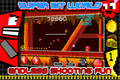 SUPER BIT WORLD : 2D Jump Platformer X Free - from Cobalt Play 8 Bit Games screenshot 2