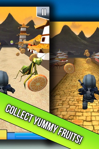 Ninja Run - Dash And Jump For Fruit - Watch Out For Deadly Insects! screenshot 3