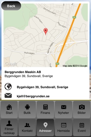 Berggrunden maskin AB screenshot 4