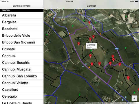 Barolo & Novello Wine Map screenshot 2