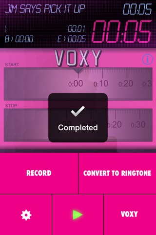 Voxy - Make ringtones with your friends voices and hear them when they call! screenshot 3