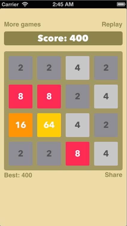 2048 Original gameplay