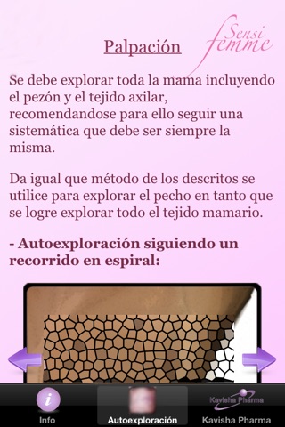 SensiFemme: guía de autoexploración mamaria screenshot 3