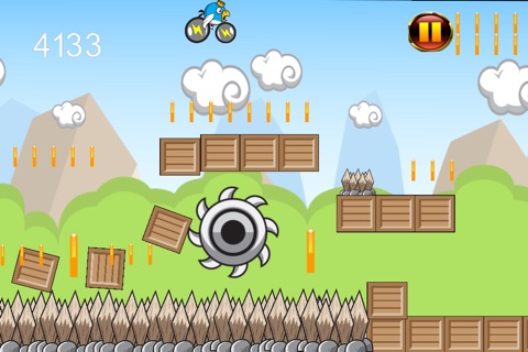 A Flappy Blue Bird MotorCross Bike Wings screenshot 2