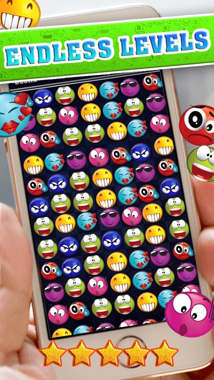Emojis Match-3 Mania - Cross Emoticons & Icons Matching Story HD FREE