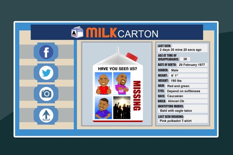 Milk Carton Famous Faces screenshot 3