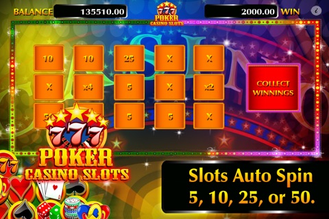 Poker Casino Slots - Mega Jackpot Payout of 1,000,000 Coins screenshot 3