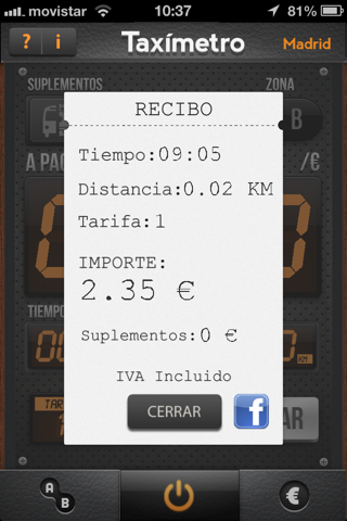 Taximetro screenshot 3