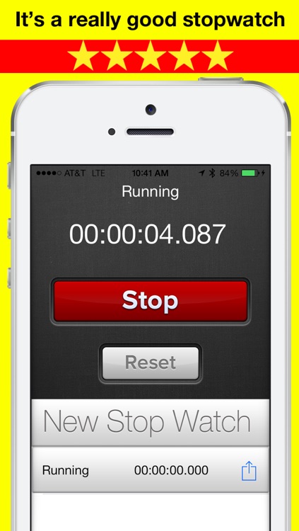 Stop Watch Pro Free Social Stopwatch with Facebook Sharing Best Timing Stopwatch for Gym, Yoga, Running