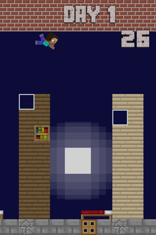 Crafty Steve - The Flappy Fun Bird Man screenshot 2