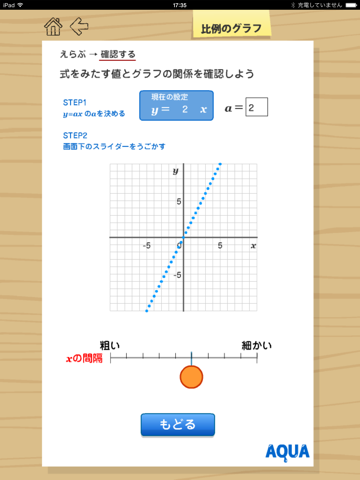 比例のグラフ さわってうごく数学「AQUAアクア」のおすすめ画像2