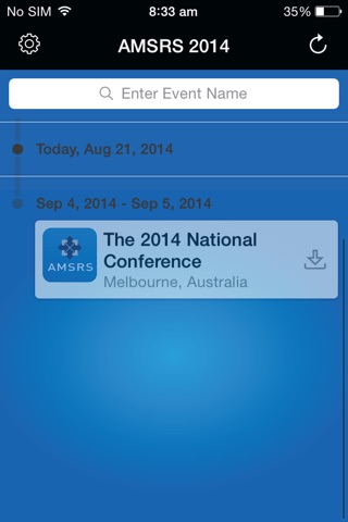 AMSRS 2014 App screenshot 2