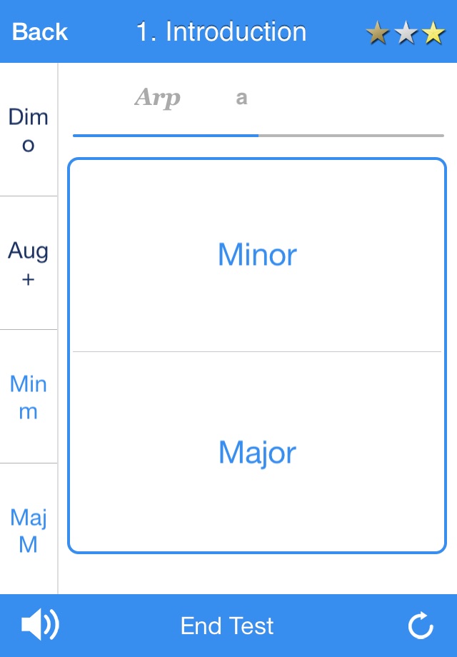 Chordelia Triad Tutor - learn to hear Major, Minor, Augmented and Diminished chords - for the beginner and advanced musician who plays Guitar, Ukulele, Sax and more screenshot 2