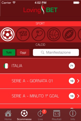 Lovingbet Scommesse Sportive screenshot 4