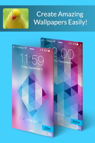 Blur Lock HD-Customized lock screen themes with custom cropped wallpaper frames and backgrounds screenshot 2