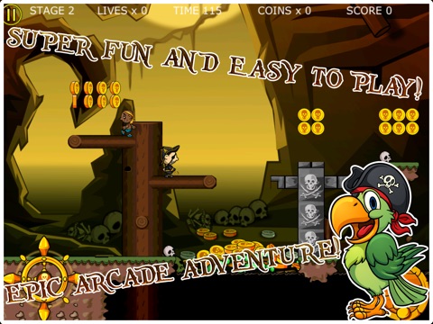 Pirate Island Arcade for iPad Free - A treasure hunt adventure screenshot 2