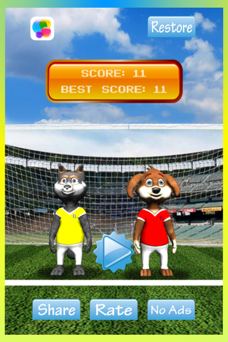 Cool 3D Soccer Dogs - New Superstar Head Football Jugglers Game screenshot 4