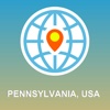 Pennsylvania, USA Map - Offline Map, POI, GPS, Directions