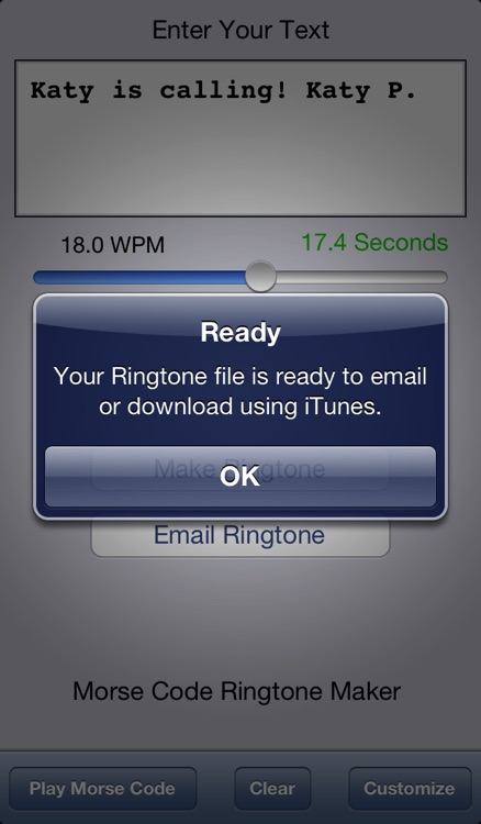 Morse Code Ringtone