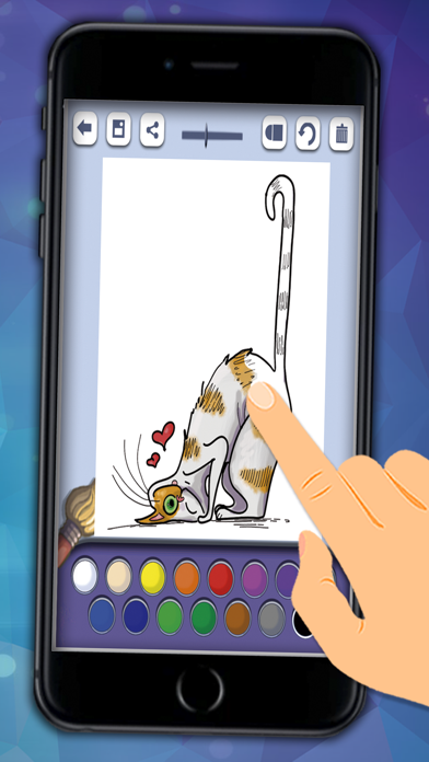 How to cancel & delete Cats coloring book to paint from iphone & ipad 2