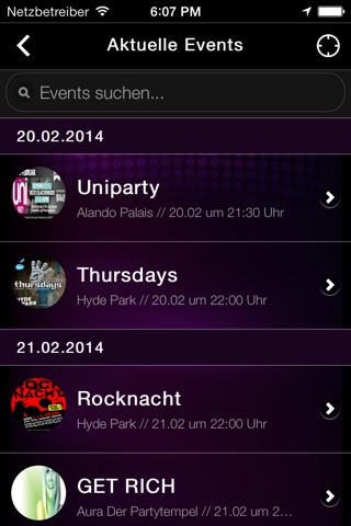 OSEvents - Alle Events, Clubs & Taxis in Osnabrück und Umgebung screenshot 2
