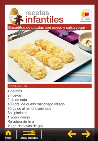 Recetas patatas a la carta screenshot 3