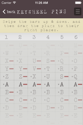 Mini209: M-209 cipher machine simulator screenshot 4