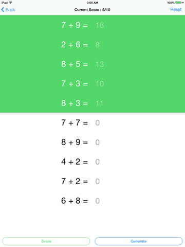 Math Practice for +−×÷ (4 Fundamental Operations) screenshot 3