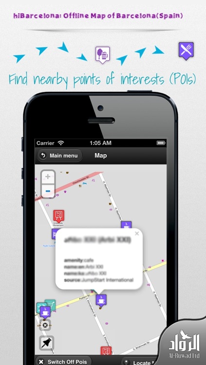 hiBarcelona: Offline Map of Barcelona(Spain)