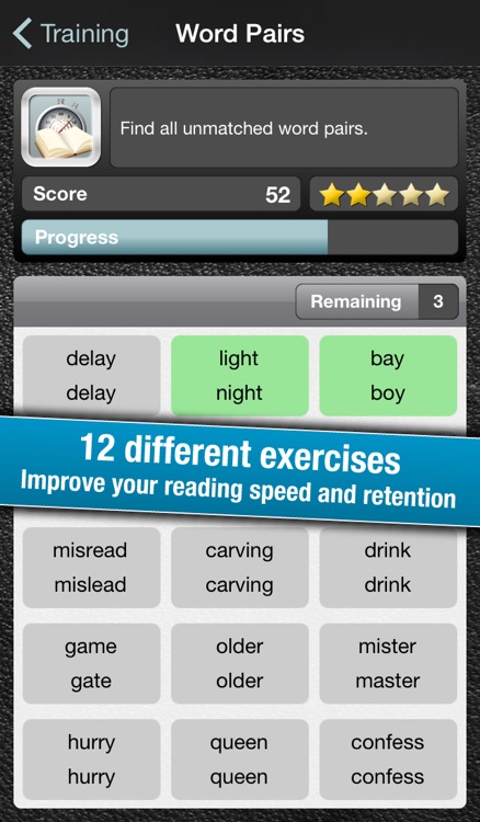 Reading Trainer for iPhone