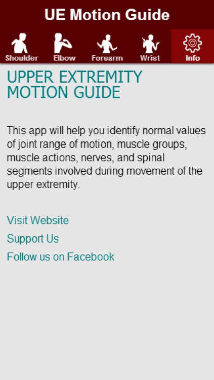 Upper Extremity Motion Guide