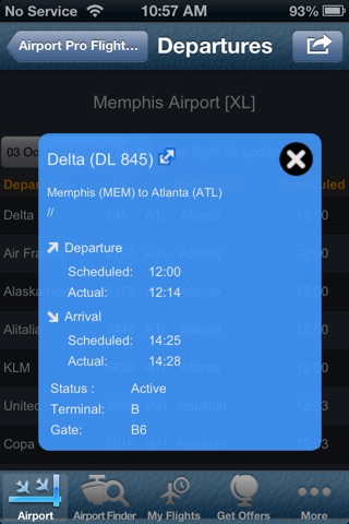 Memphis Airport + Flight Tracker screenshot 2