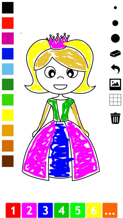 Princess Coloring Book for Girls: Learn to Color Cinderella, Kingdom, Castle, Frog and more