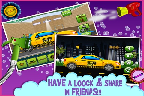 Little Taxi Wash- Kids & Girls Learning & Fun Games screenshot 4