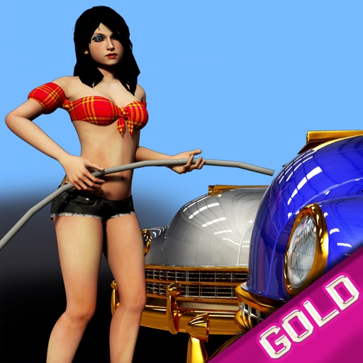 Bikini Car Wash : Cheerleader Luxury Vehicle Cleaning  - Gold Edition icon